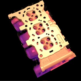 Cylinder head inspection with Optocomb 3D scanner by XTIA